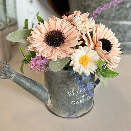 Mini Metal Watering Can Sola Flowers