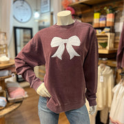 Wine Bow Sweatshirt