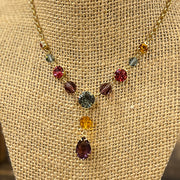 Multi-Colored Jewel Necklace