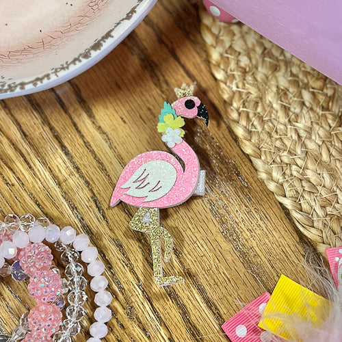 Flamingo Hair Clip