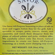 Savor 16oz All Purpose Seasoning