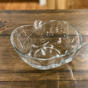 Glass Apple Dish