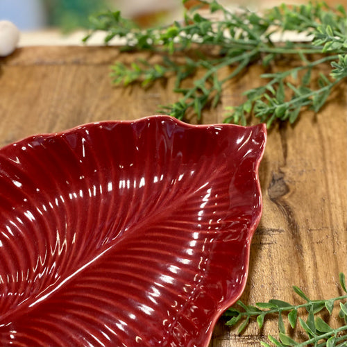 Red Leaf Plate
