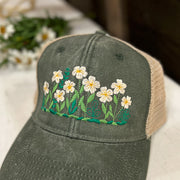 Flower Ponytail Cap