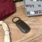 Howdy Leather Keychain