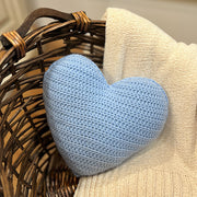 Crochet Heart Pillow