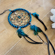 Leather and Yarn Dream Catcher
