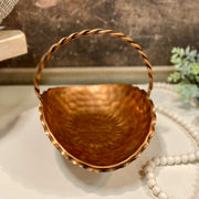 Hammered Copper Basket