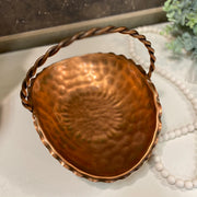 Hammered Copper Basket