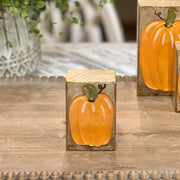 Epoxy Pumpkin Wood Blocks