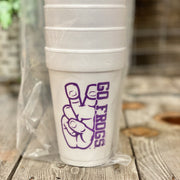 College Themed Styrofoam Cups