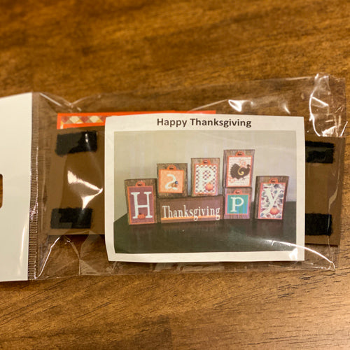 Thanksgiving Themed Block Tags
