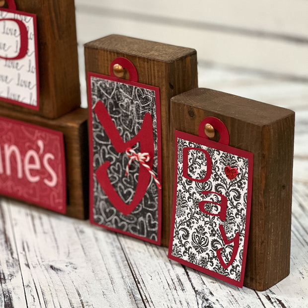Valentine's Day Themed Block Tags