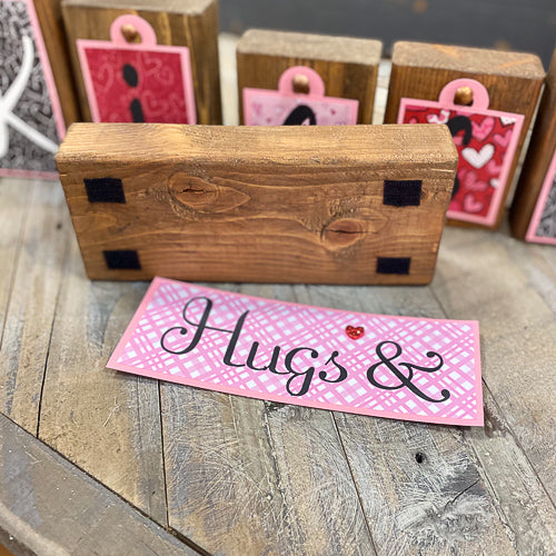 Hugs & Kisses Block Tags