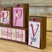 Mother's Day Block Tags